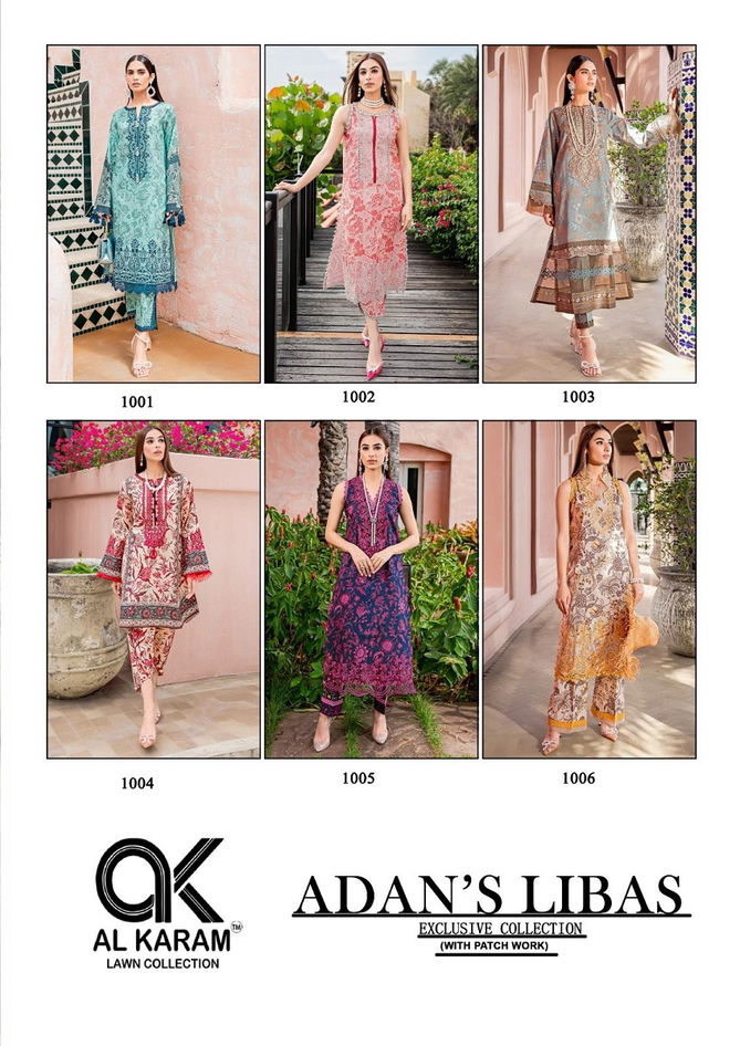 Al Karam Adans Libas Karachi Cotton Dress Material Catalog
